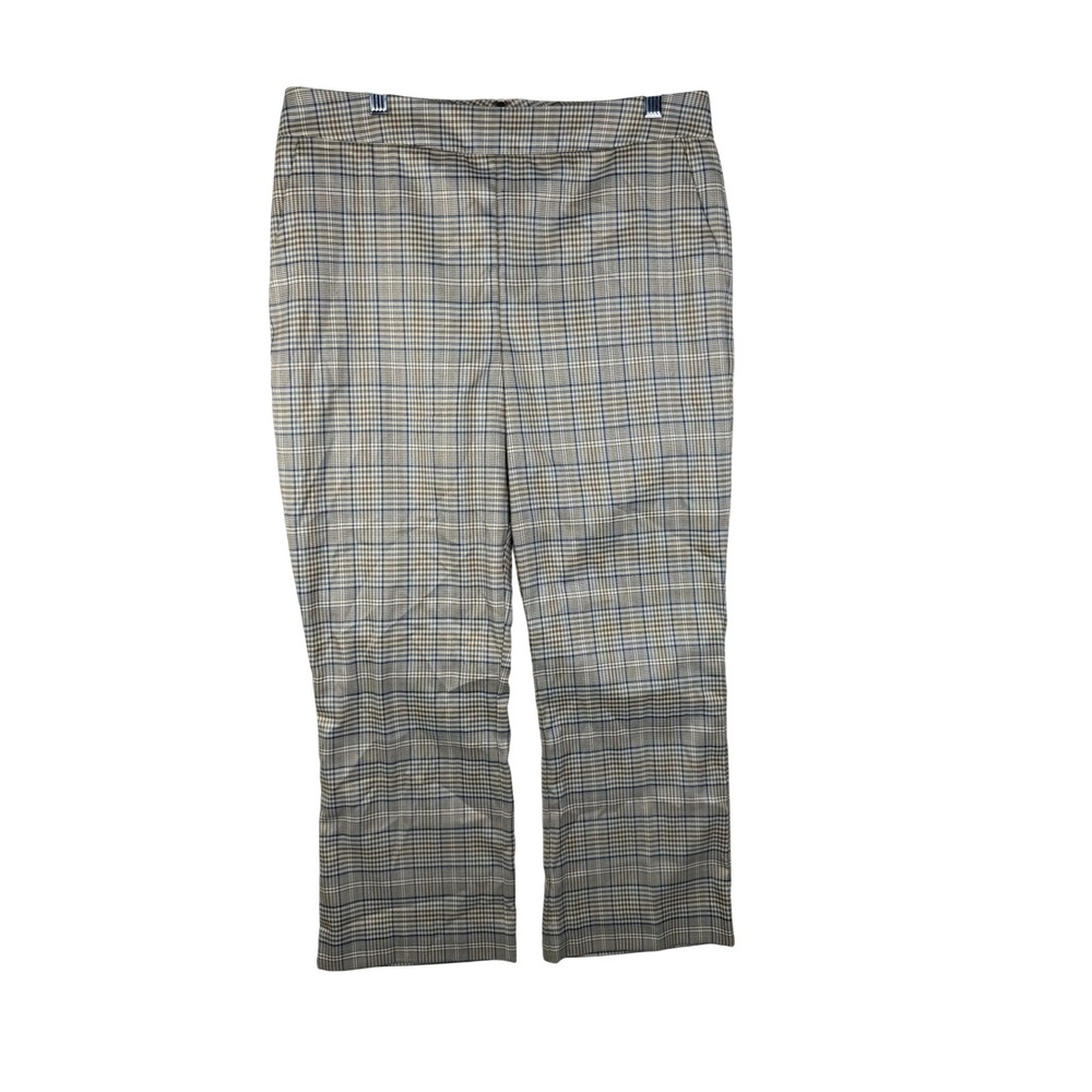 Cabi Plaid Dress Pants size 8‎ Beige/Multicolor